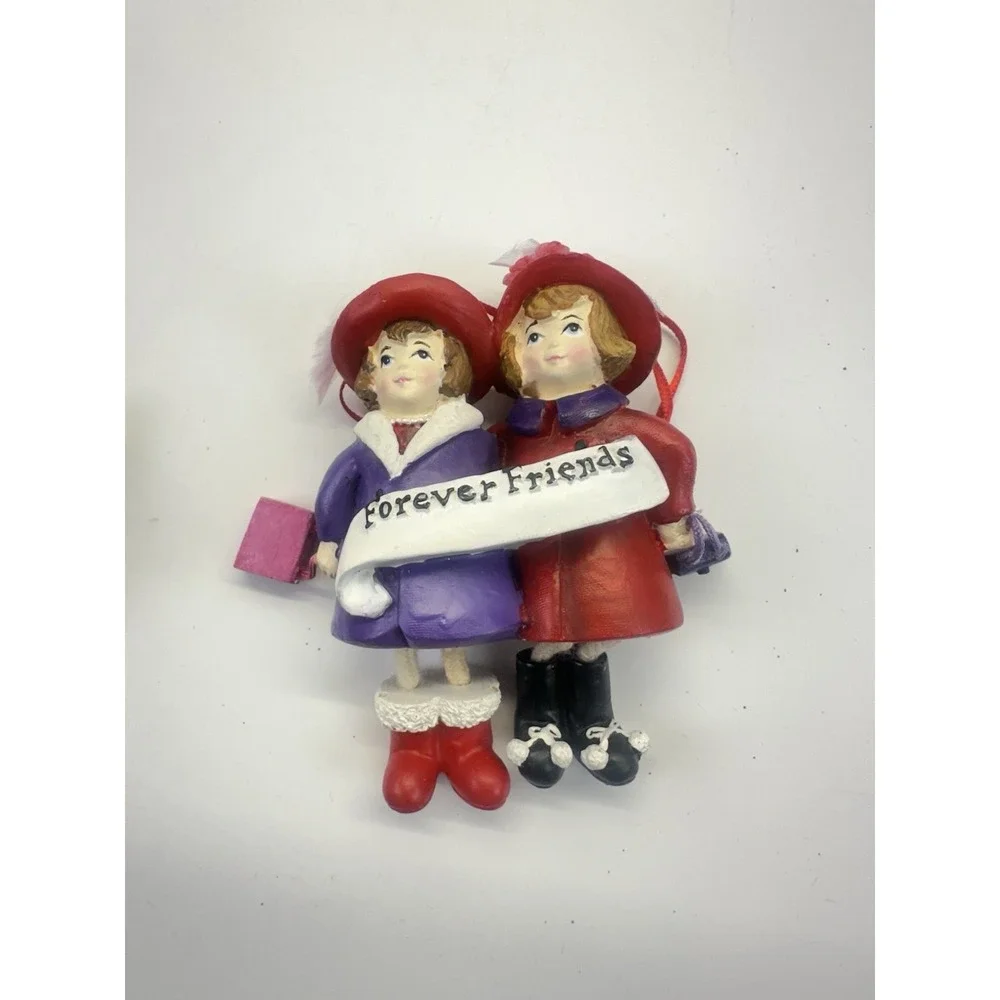 Red Hat Society 21 Ornament Lot Lighted Purple Feather Boa Holiday Decor
